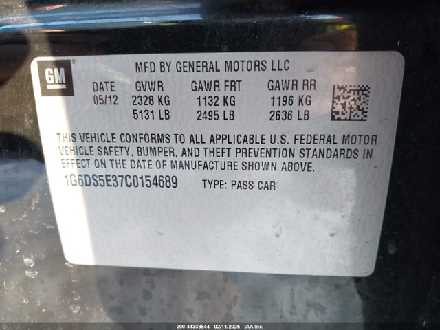 2012 CADILLAC CTS 1G6DS5E37C0154689 Photo 8