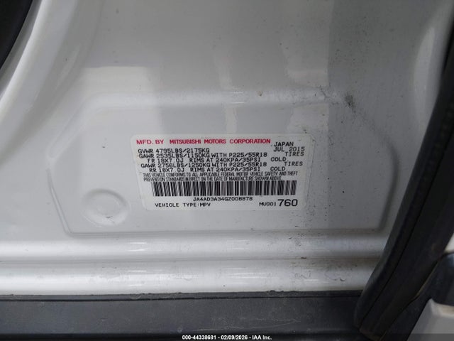 JA4AD3A34GZ008878 Mitsubishi Outlander Se/sel