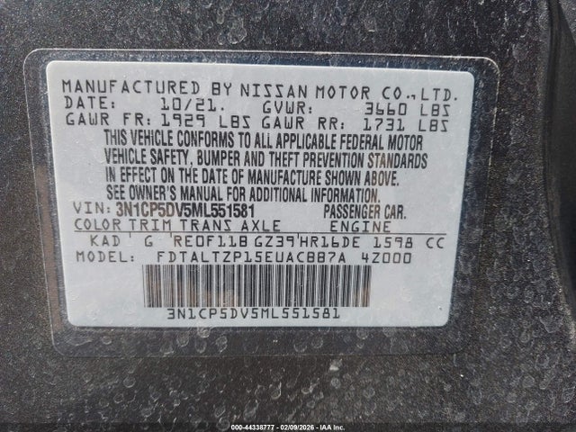 2021 NISSAN KICKS 3N1CP5DV5ML551581 Photo 8