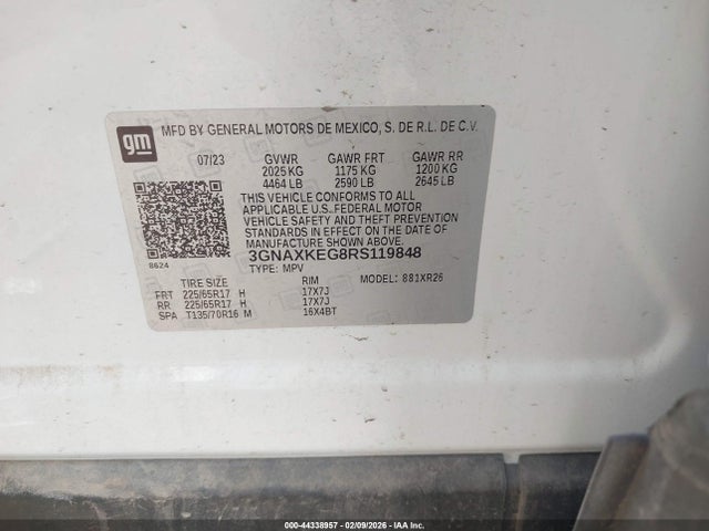 2024 CHEVROLET EQUINOX 3GNAXKEG8RS119848 Photo 8