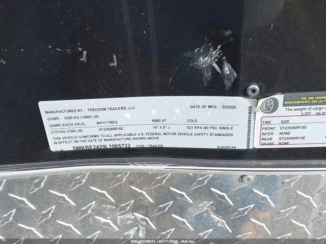 Freedom Enclosed Cargo 2020 5WKBE2429L1065732 Image 9