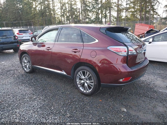 2013 Lexus Rx 450h მანქანა იყიდება აუქციონზე, vin: JTJZB1BA1D2409290, აუქციონის ნომერი: 44339204