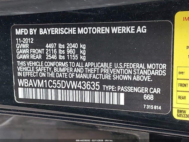 2013 BMW X1 WBAVM1C55DVW43635 Photo 8