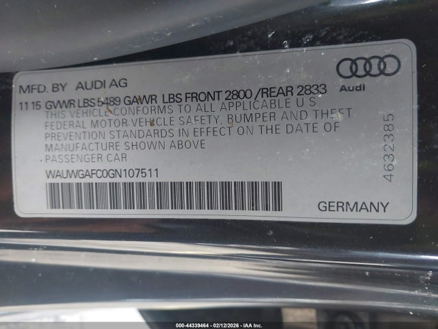 2016 AUDI A7 WAUWGAFC0GN107511 Photo 8
