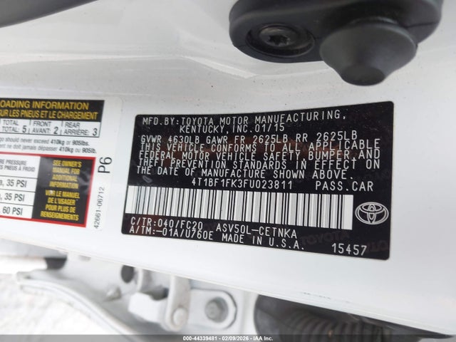 Toyota CAMRY LE 2015 4T1BF1FK3FU023811 Image 9