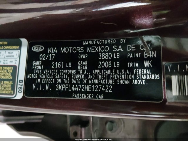 KIA FORTE LX 2017 3KPFL4A72HE127422 Image 9