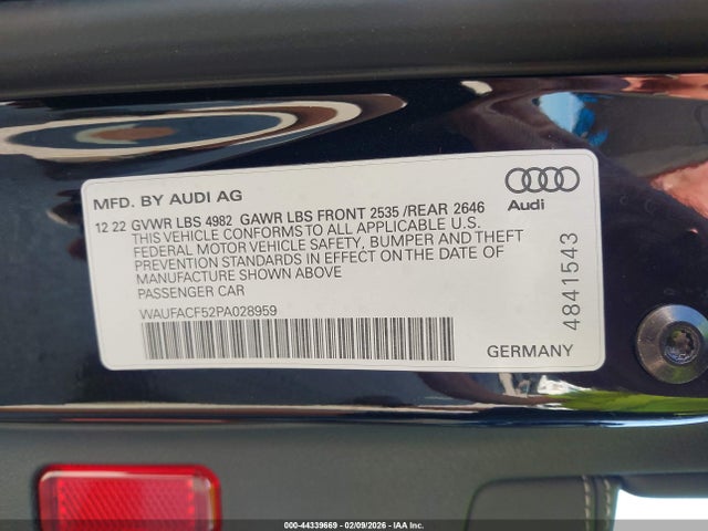 2023 AUDI A5 SPORTBACK WAUFACF52PA028959 Photo 8