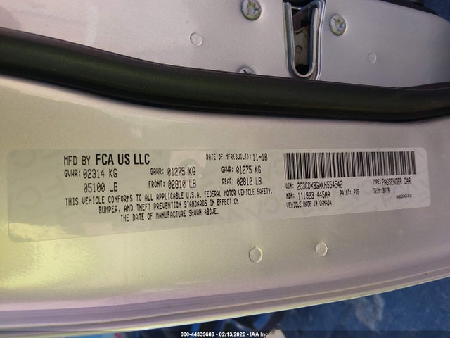 2019 DODGE CHARGER 2C3CDXBGXKH554542 Photo 8