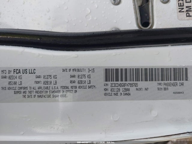 2015 DODGE CHARGER 2C3CDXBG8FH799765 Photo 8