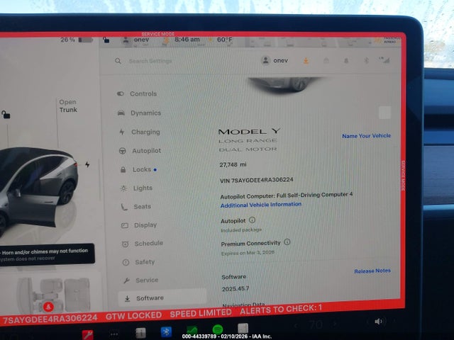 2024 TESLA MODEL Y 7SAYGDEE4RA306224 Photo 6