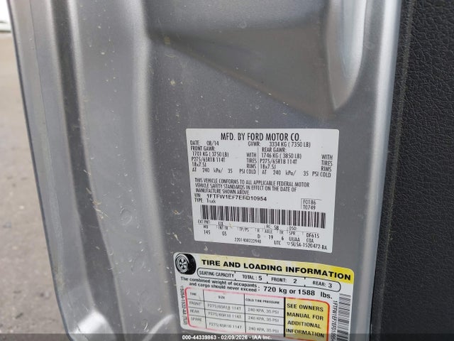 Ford F-150 Xlt 2014 1FTFW1EF7EFD10954 Image 9