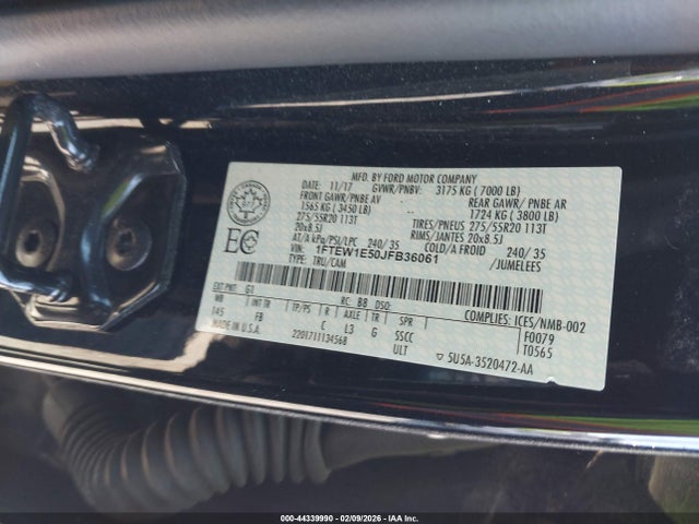 Ford F-150 Xlt 2018 1FTEW1E50JFB36061 Image 9