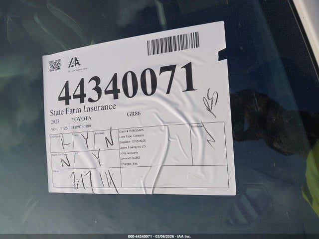 Toyota Gr86 Premium 2023 JF1ZNBE11P9760889 Image 18