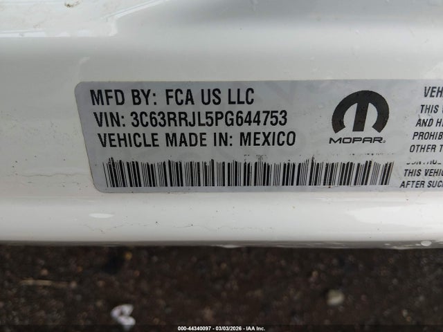 Aukcja sprzedaży 2023 Ram 3500 Laramie  4x4 8' Box, vin: 3C63RRJL5PG644753, numer aukcji: 44340097