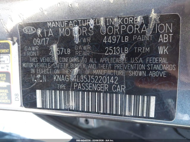 2018 KIA OPTIMA KNAGT4L35J5220142 Photo 8