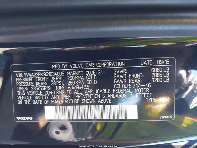 YV4A22PK9G1034005 Volvo Xc90 T6 Momentum