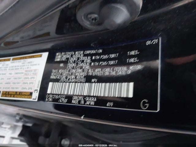 2021 TOYOTA 4RUNNER JTEPU5JR4M5900983 Photo 8