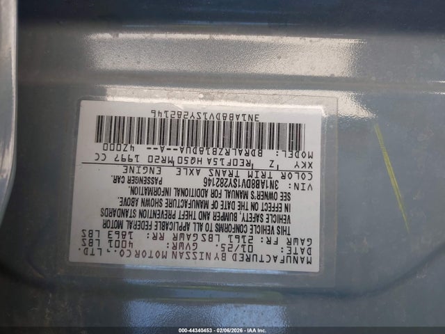 3N1AB8DV1SY282146 Nissan SENTRA SR