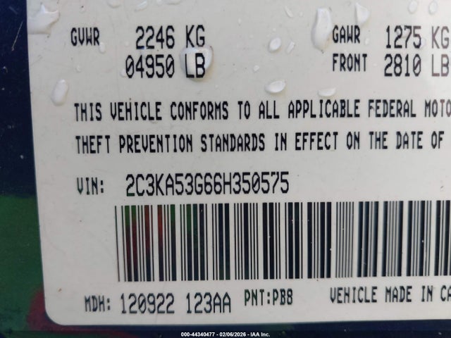 2006 CHRYSLER 300 2C3KA53G66H350575 Photo 8