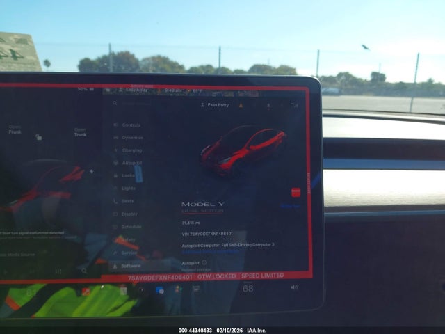 2022 TESLA MODEL Y 7SAYGDEFXNF406401 Photo 6