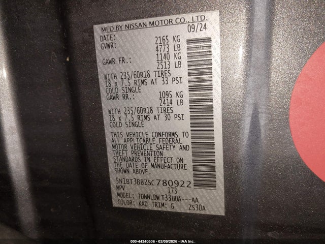 Nissan Rogue Sv Intelligent Awd 2025 5N1BT3BB2SC780922 Image 9
