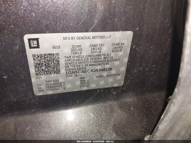 1GNSCAECXJR348126 Chevrolet Tahoe Ls