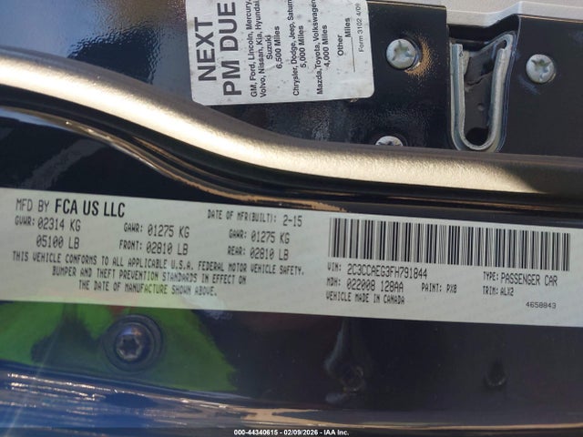 2015 CHRYSLER 300C 2C3CCAEG3FH791844 Photo 8