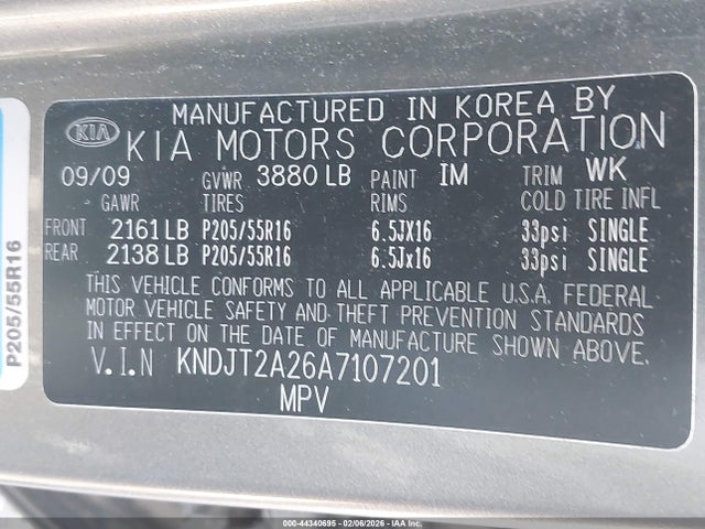 2010 KIA SOUL KNDJT2A26A7107201 Photo 8