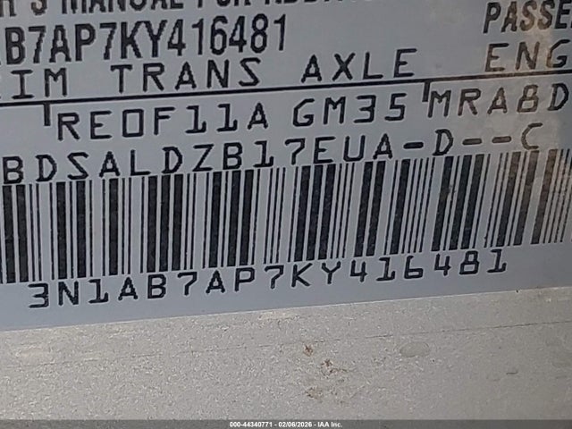 Nissan SENTRA SV 2019 3N1AB7AP7KY416481 Image 9