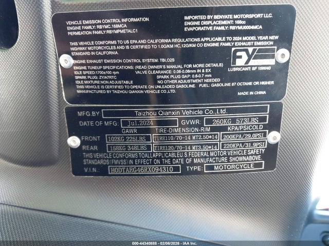 H0DTAEG46RX094310 Other Other