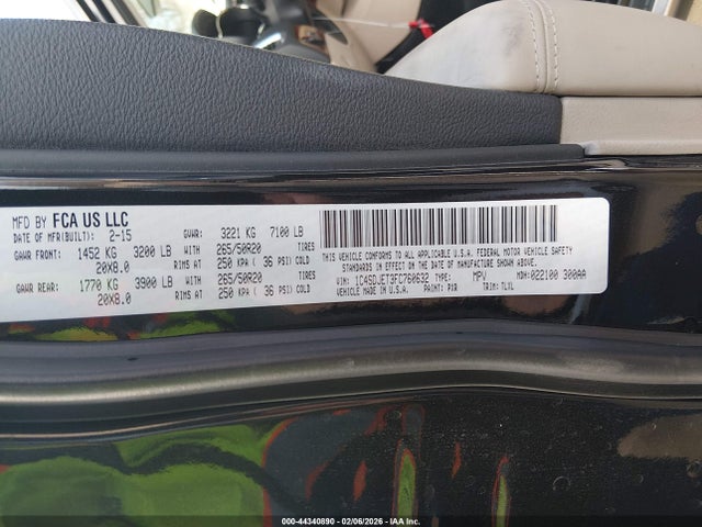 Dodge Durango Citadel 2015 1C4SDJET3FC760632 Image 9