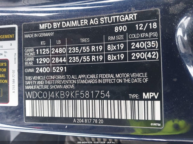 2019 MERCEDES-BENZ GLC 300 COUPE WDC0J4KB9KF581754 Photo 8