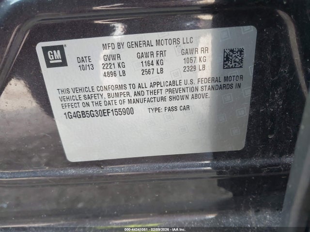 1G4GB5G30EF155900 Buick Lacrosse Leather Group
