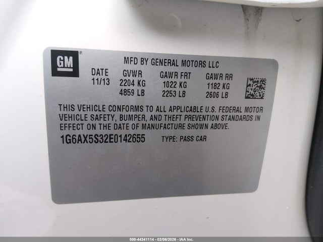 2014 CADILLAC CTS 1G6AX5S32E0142655 Photo 8