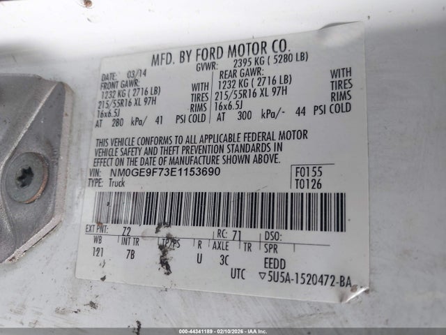 Ford Transit Connect Xlt 2014 NM0GE9F73E1153690 Image 9