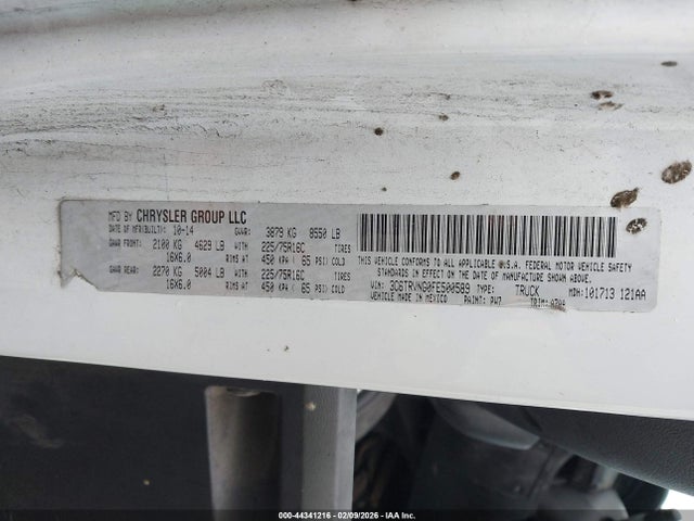 RAM Promaster 1500 Low Roof 2015 3C6TRVNG0FE500589 Image 9