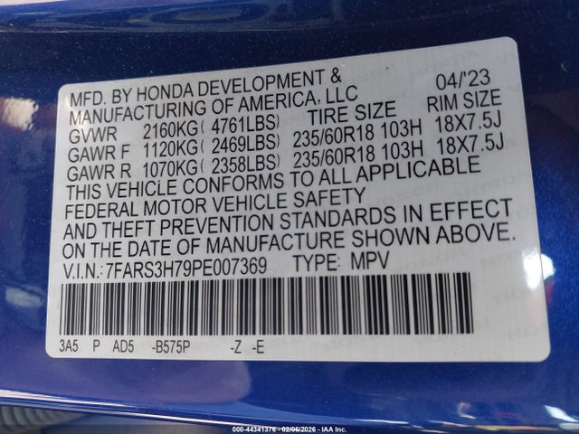 2023 HONDA CR-V 7FARS3H79PE007369 Photo 8