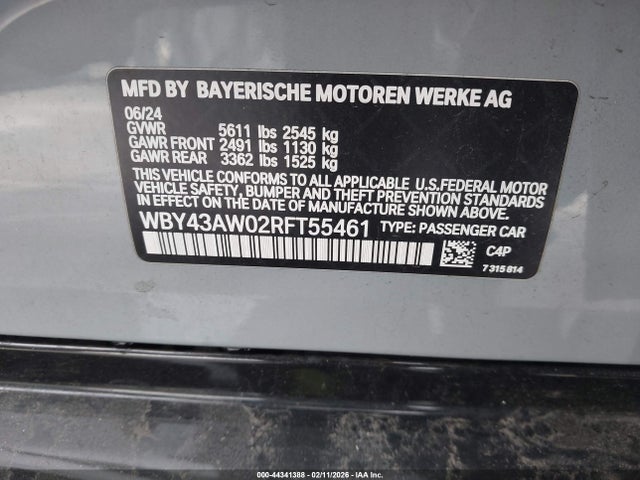 WBY43AW02RFT55461 BMW I4 Edrive35