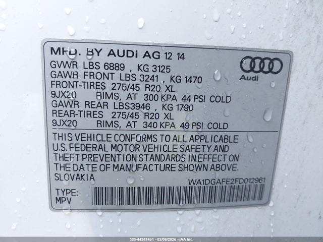 2015 AUDI Q7 WA1DGAFE2FD012961 Photo 8