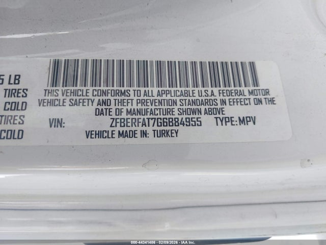 ZFBERFAT7G6B84955 RAM Promaster City Tradesman