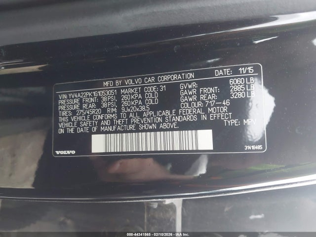 2016 VOLVO XC90 YV4A22PK1G1053051 Photo 8