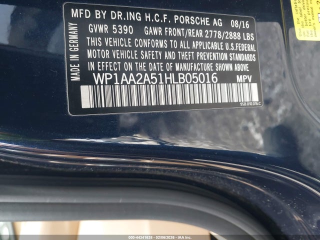 2017 PORSCHE MACAN WP1AA2A51HLB05016 Photo 8