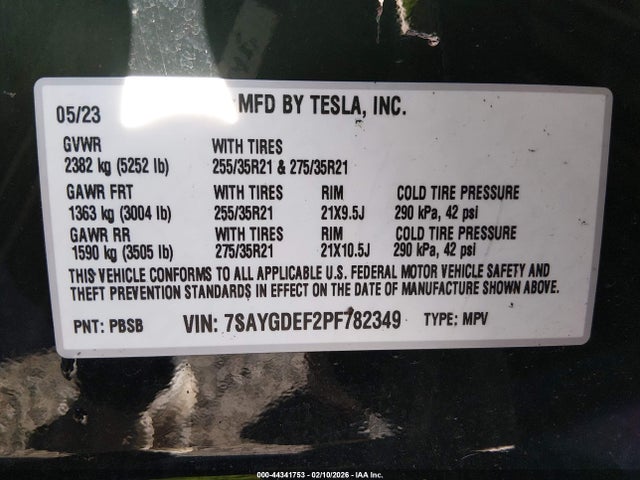 2023 TESLA MODEL Y 7SAYGDEF2PF782349 Photo 8