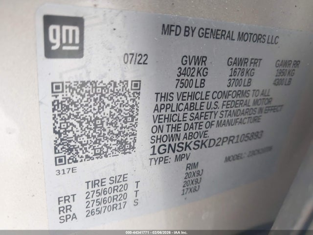 Chevrolet Tahoe 4wd Premier 2023 1GNSKSKD2PR105893 Image 9