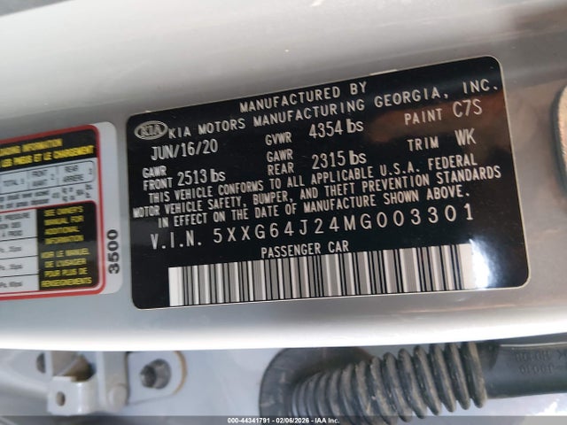 5XXG64J24MG003301 KIA K5 Gt-line