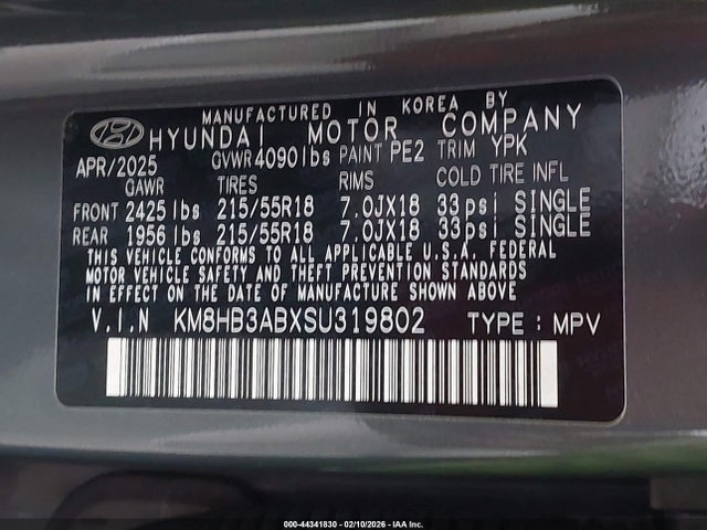 Hyundai Kona Sel 2025 KM8HB3ABXSU319802 Image 9