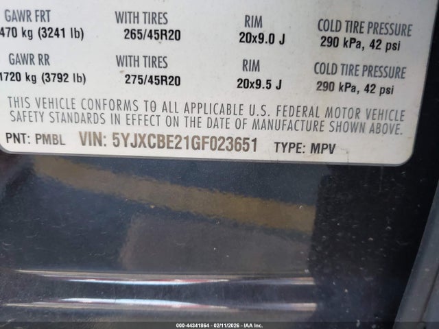 2016 TESLA MODEL X 5YJXCBE21GF023651 Photo 8