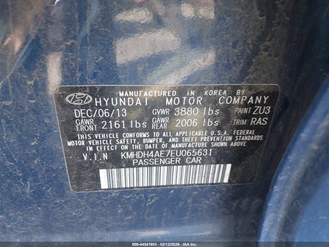 Hyundai ELANTRA SE 2014 KMHDH4AE7EU065631 Image 9