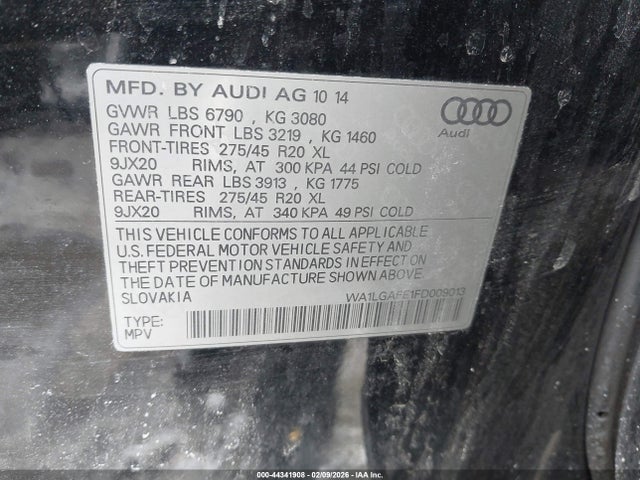 2015 AUDI Q7 WA1LGAFE1FD009013 Photo 8
