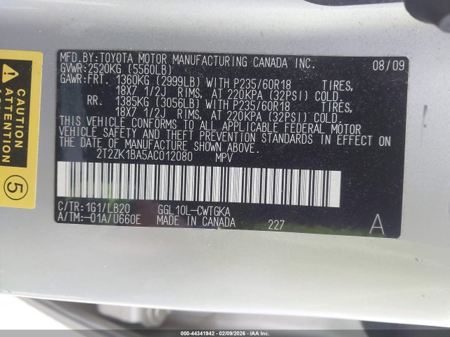 2010 LEXUS RX 350 2T2ZK1BA5AC012080 Photo 8